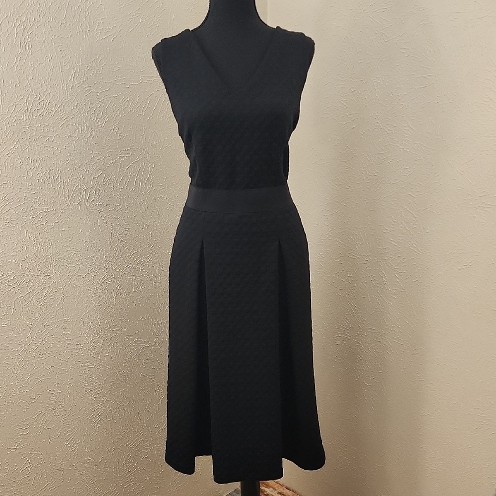 New York & Company Black Sheath Midi Dress Sleeveless